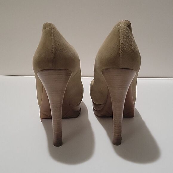 Fendi Suede Nubuck Stilleto Platform Pumps SZ 40 - Picture 7 of 14